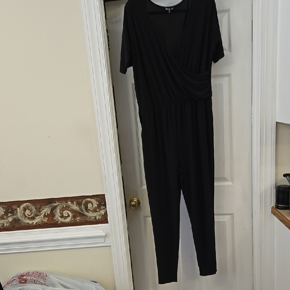 Charlotte Russ 1X Black Jumpsuit